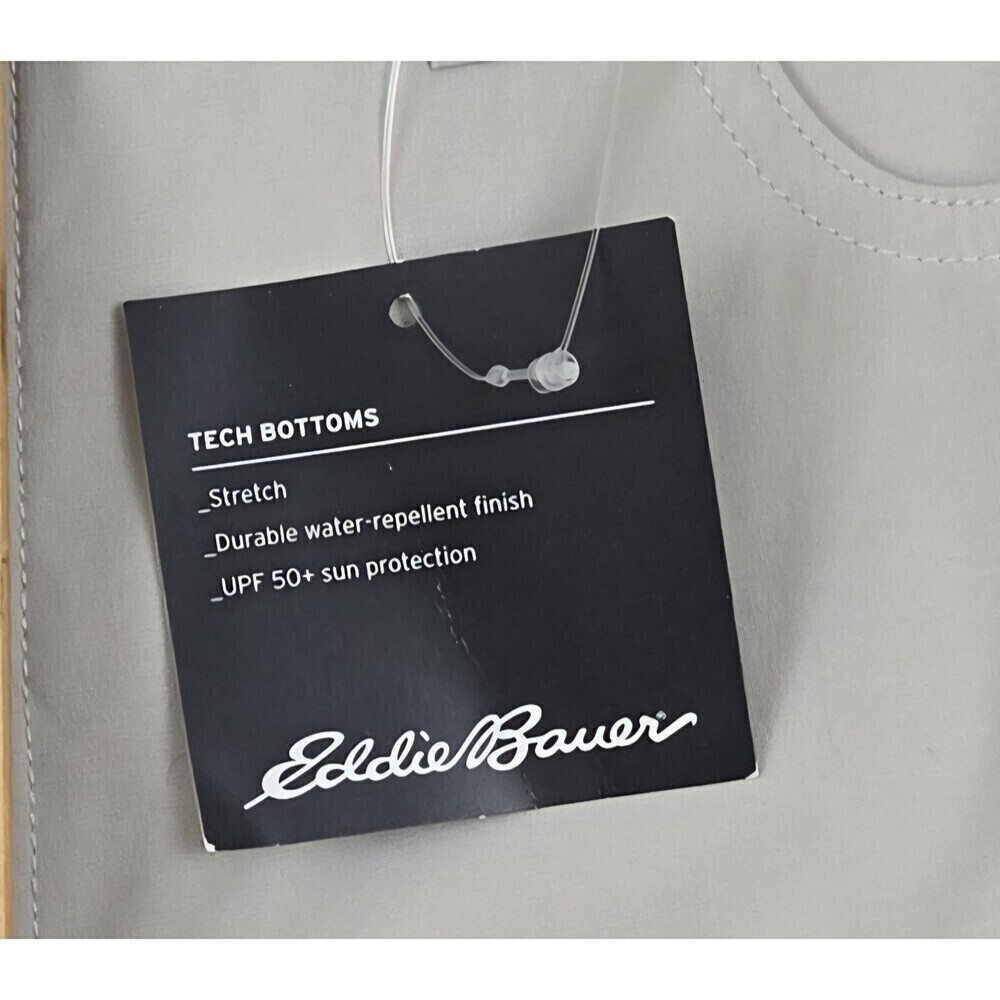 NEW Eddie Bauer Women's Tech Short 7” Pumice (Khaki) Women’s 12 SEE DESC - Picture 9 of 11